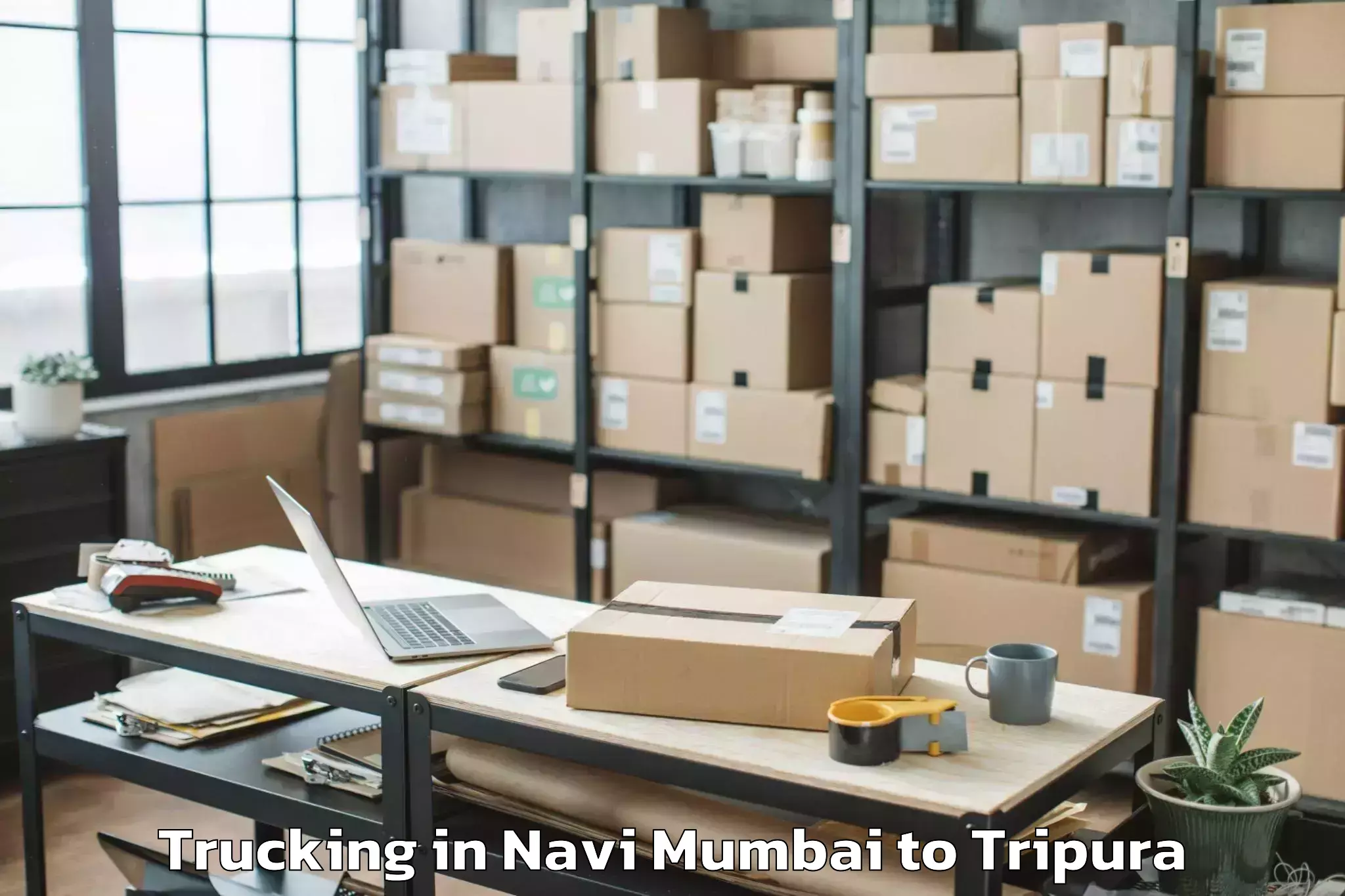 Easy Navi Mumbai to Amarpur Trucking Booking